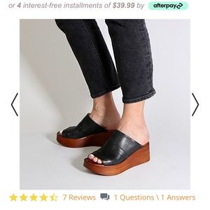 Miz Mooz Gianna Wedge Sandal sz 39 / 8.5